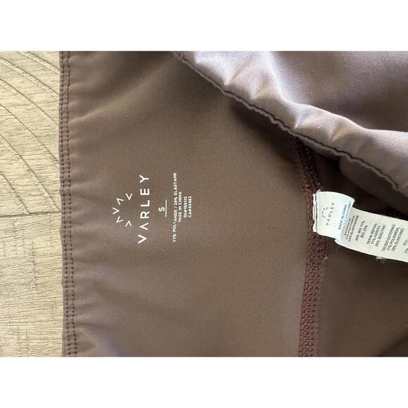 Varley Hughes Laser Cut High Rise Leggings in Braken Brown Women’s size Small - Picture 6 of 14